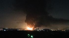 桃園敬鵬工業大火（圖／翻攝畫面）