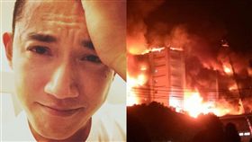 關心時事的吳慷仁對於敬鵬工廠大火造成消防隊員殉職表示哀慟。（圖／翻攝自臉書）