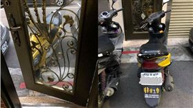 住戶抱怨機車亂停家門口擋路，都已經劃紅線了。（圖／翻攝爆怨公社）