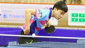 林昀儒蘇珮綾聯手　青奧桌球門票到手（2）2018阿根廷布宜諾斯艾利斯青年奧運桌球亞洲區資格賽，5日在印度落幕，台灣「桌球神童」林昀儒（圖）在資格賽第一階段先以2連勝輕鬆晉級，第二階段先以4比2擊敗香港選手，再以4比0「完封」菲律賓的納瑞，順利取得青奧門票。（翻攝畫面）中央社記者龍柏安傳真  106年11月5日