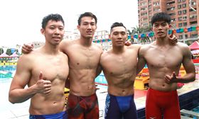 輔仁大學游泳接力隊。（圖／全大運提供）