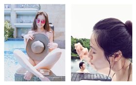 陳怡蓉認為腹中胎兒是爸爸派來的天使。(圖/翻攝自臉書)