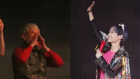 李宇春演唱會。(合成圖／翻攝自微博)