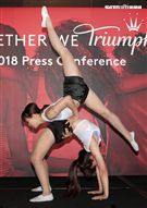 雙人特技舞蹈展現力與美。（記者邱榮吉/攝影）