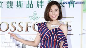 身懷五甲的陳怡蓉出席保養品代言，很期待寶寶的到來。（圖／
記者邱榮吉攝影）