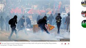 巴黎勞動節遊行變調　示威者縱火打劫
勞動節,法國,反政府,遊行,抗議,鎮暴警察,馬克宏
https://goo.gl/By9sbj