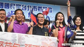 國民黨台北市長參選人丁守中勝出初選。 （圖／記者林敬旻攝）