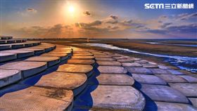 新竹旅遊,南寮漁港,魚鱗天梯。（圖／雄獅旅遊提供）