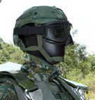 Kevlar XP特戰型防護頭盔。（記者邱榮吉/攝影）