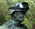 Kevlar XP特戰型防護頭盔。（記者邱榮吉/攝影）