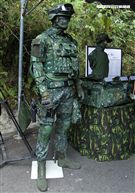 Kevlar XP特戰型防護頭盔。（記者邱榮吉/攝影）