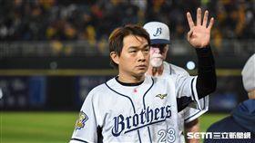 中信兄弟彭政閔。 圖／記者林敬旻攝