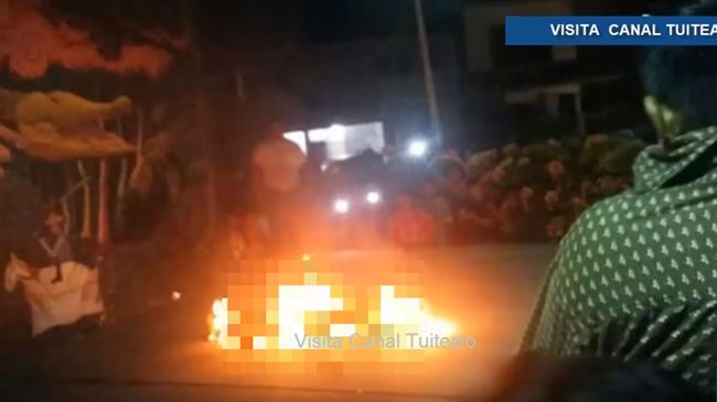 小偷慘遭鄉民活活燒死　驚悚畫面曝光