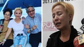 談到與孫越的感情，李明依幾度淚崩。（圖／合成翻攝自臉書）