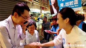 大安文山市議員參選人耿葳掃街 耿葳提供