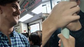 學「雙手版你追我跑」放閃　老外防眼瞎一把抓直接「攔胡」
圖／翻攝自微博
