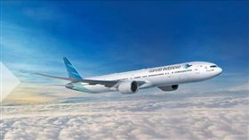 中國要求外國航空公司不得將台灣標註為國家，國營的「印尼航空」把桃園機場列為「中國，台灣桃園國際機場（台北）」。駐印尼代表處已要求「印尼航空」更正。（圖／翻攝自Garuda Indonesia官網）