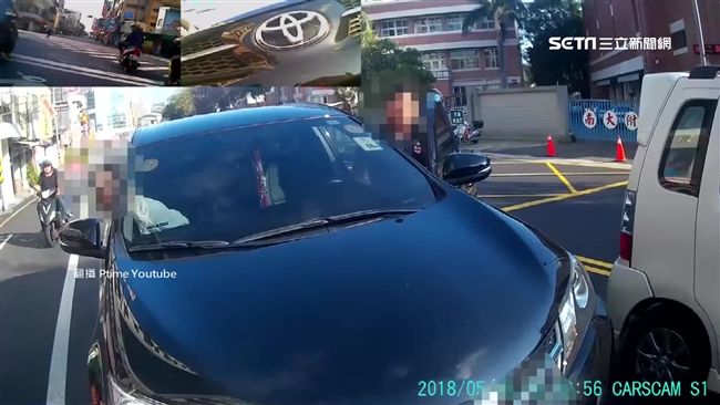 不滿機車不讓路　惡駕怒逼車、譙髒話