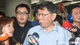 台北市長柯文哲出席市議會專案報告。 （圖／記者林敬旻攝）