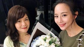 張鈞甯跟媽媽。(合成圖/微博)
