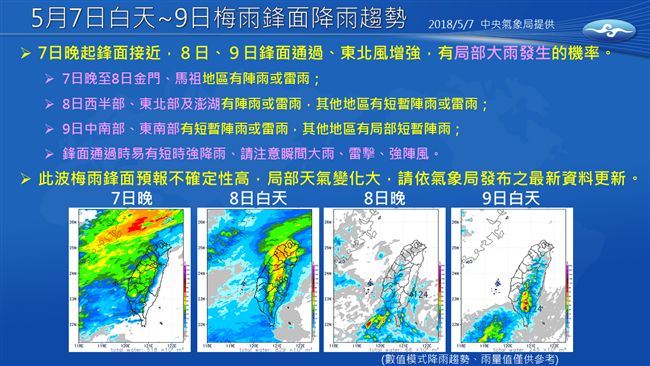 明起這鋒面有多強？氣象局一張圖秒懂