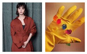 蔡依林自製復仇3無限手套。(圖/翻攝自蔡依林IG)