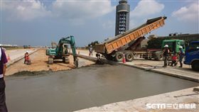 桃機EC滑行道,修補作業,滑行道,桃園國際機場。（圖／桃機公司提供）