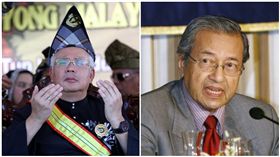 馬來西亞現任首相納吉（Najib Razak，左）與前首相馬哈迪（mahathir mohamad，又譯馬哈迪，圖右）（圖／翻攝自納吉、馬哈迪臉書）