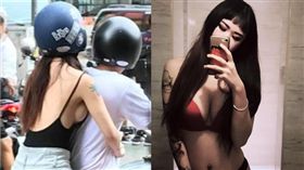 側乳妹臉書常分享自拍照，火辣身材羨煞不少人。（圖／翻攝爆料公社、臉書）