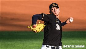 旅韓台灣投手NC恐龍王維中。 （圖／記者林敬旻攝）