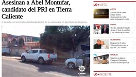 墨西哥州議會選舉的候選人孟多薩（Abel Montufar Mendoza）遭槍殺身亡。（圖／翻攝自elsoldemexico.com）