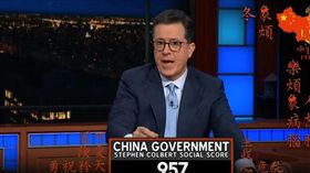 中國大陸,大陸,一中,矮化台灣,美國,反彈,脫口秀,深夜秀,寇伯特,The Late Show,Stephen Colbert（圖／翻攝自The Late Show with Stephen Colbert'YouTube）