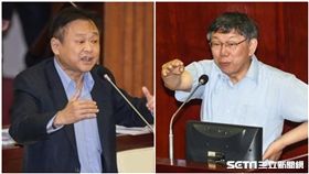 柯文哲、王世堅 圖／記者林敬旻攝影