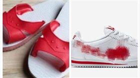 女網友,老公,臉書,爆怨公社,爆料公社,網友,白底紅鞋,紅白拖,揍人,白目（圖／翻攝自爆料公社網站）