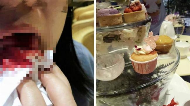 冰有玻璃害嘴噴血…店員稱覆盆子口味