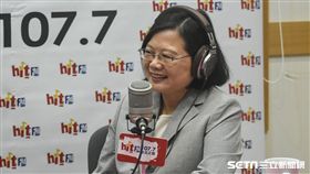 總統蔡英文接受周玉蔻專訪。 （圖／記者林敬旻攝）