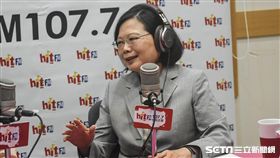 總統蔡英文接受周玉蔻專訪。 （圖／記者林敬旻攝）