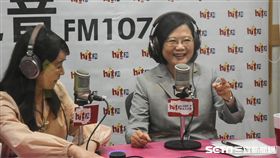 總統蔡英文接受周玉蔻專訪。 （圖／記者林敬旻攝）