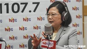 總統蔡英文接受周玉蔻專訪。 （圖／記者林敬旻攝）