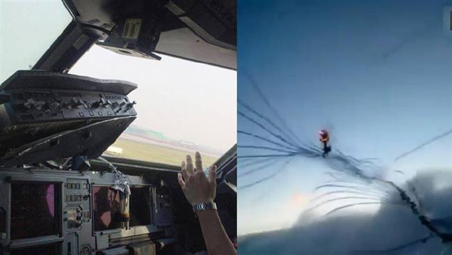 高空駕駛艙玻璃破碎　機師抗低溫飛行