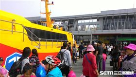 船班載客畫面。（圖／航港局提供）