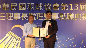林德福（左）和張國祚。（圖／中華羽協提供）