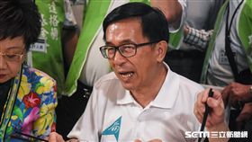 前總統陳水扁出席凱達格蘭基金會募款餐會。 （圖／記者林敬旻攝）