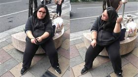 喜宴蟑螂王女又餓了，這次直接向人要錢。（圖／翻攝爆廢公社）