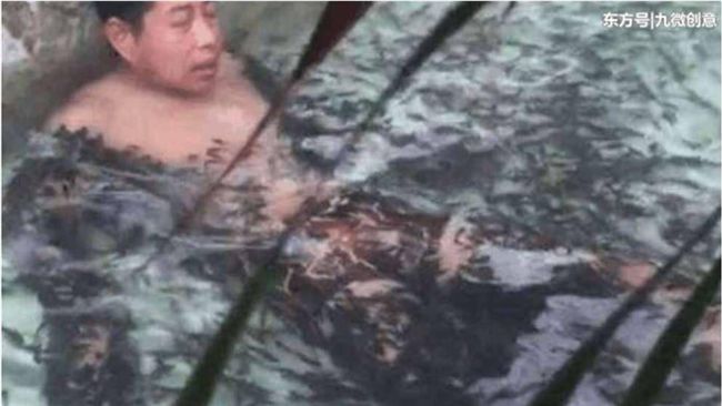噁男泡魚療偷尿尿　害池內小魚全翻肚