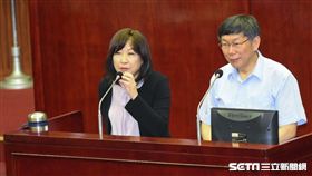 北市府副秘書長李文英請辭。 （圖／記者林敬旻攝）