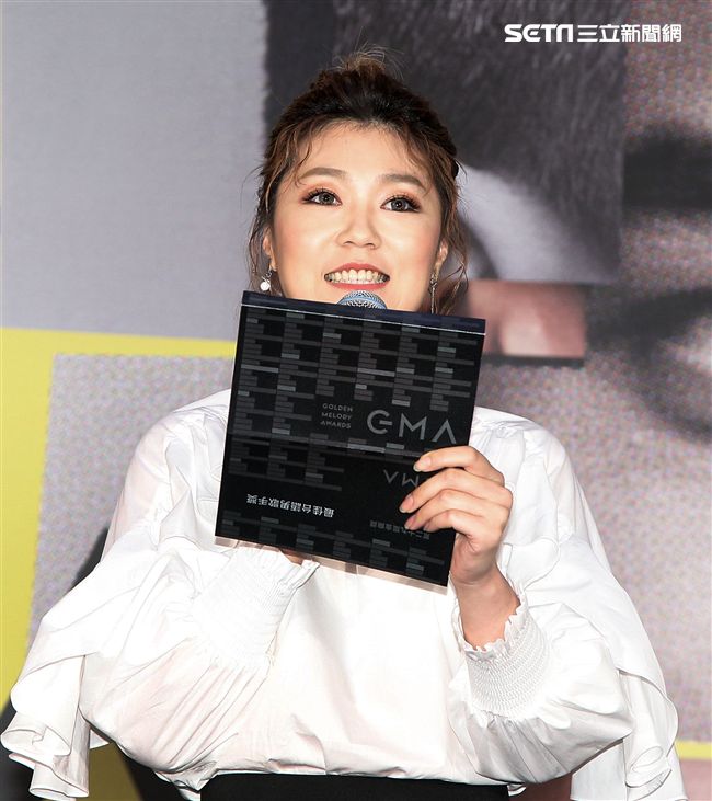 曹雅雯公佈「第29屆金曲獎入圍名單」。（記者邱榮吉/攝影）