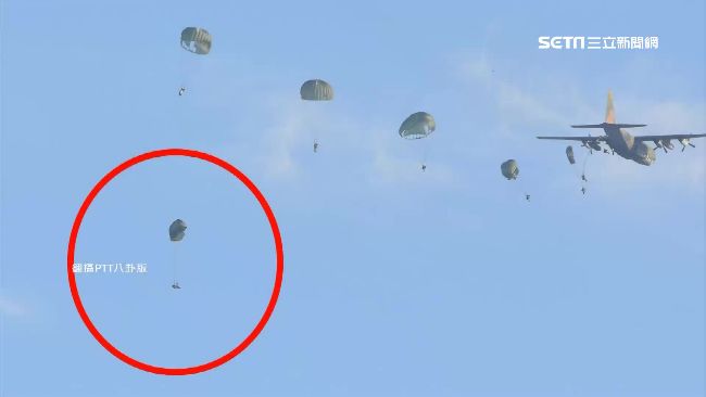 主傘沒開副傘沒吃到風　特戰兵急墜地