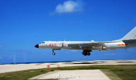 共軍轟6K　疑似永興島起降訓練