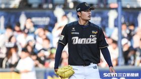 旅韓台灣投手NC恐龍王維中。 （圖／記者林敬旻攝）